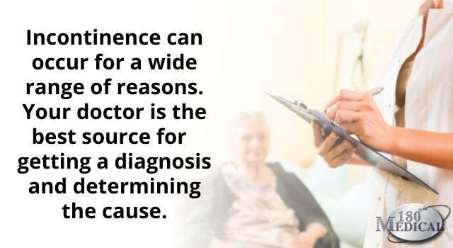 your doctor is the best source for determining the cause of your incontinence
