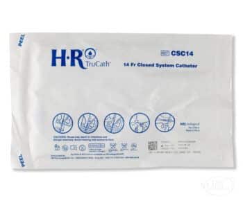 HR TruCath 14 fr closed system catheter csc14 package