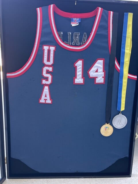 Steve's TEAM USA medals and jersey