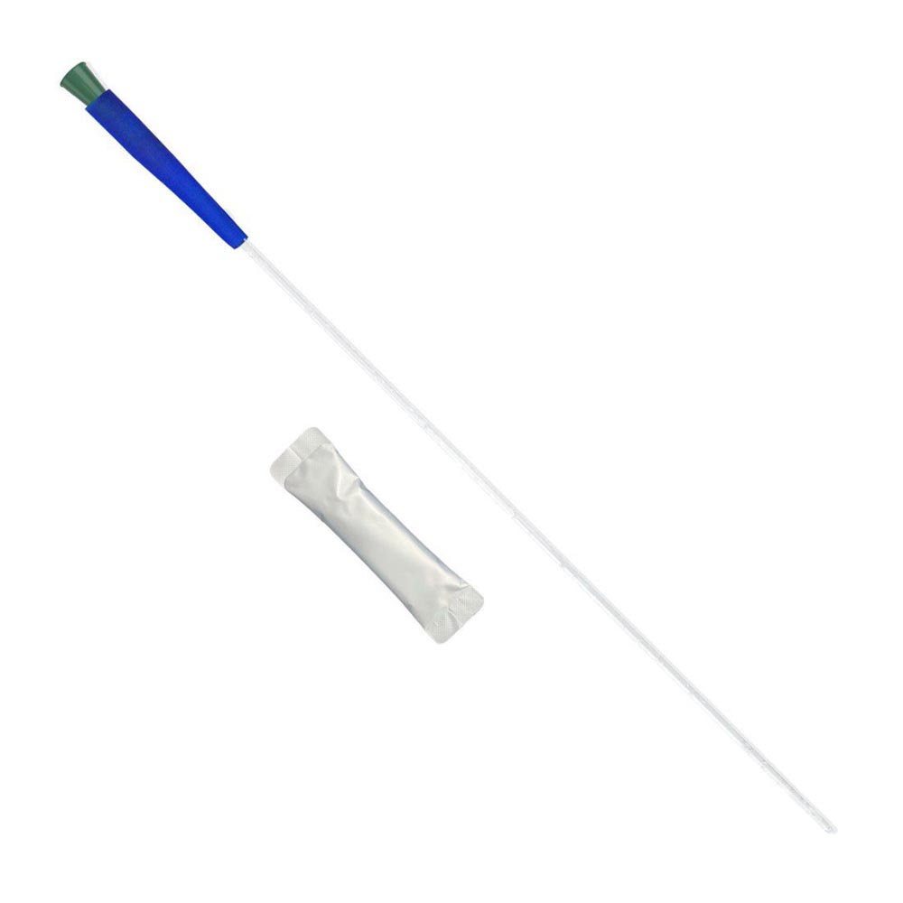 Trucath Hydrophilic Intermittent Catheter with Integrated Water Pouch and Touch-free-sleeve