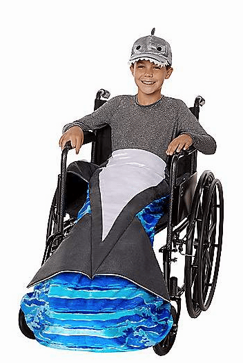 spirit Halloween shark wheelchair costume