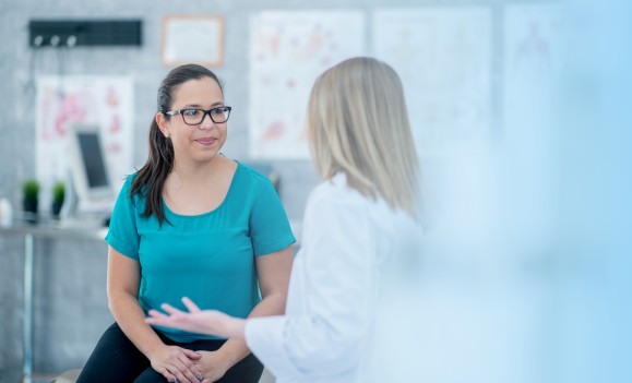 talking to healthcare provider about botox bladder injections