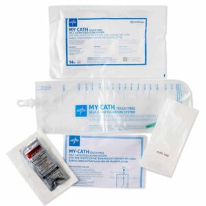 DYND10440 Medline My-Cath Touch-Free Self Catheterization Closed System Catheter with insertion supplies kit
