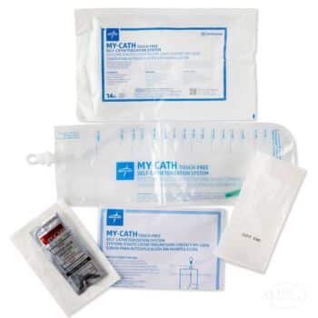 DYND10440 Medline My-Cath Touch-Free Self Catheterization Closed System Catheter 14 fr with insertion supplies kit