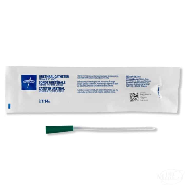 Medline Clear Vinyl Female Intermittent Catheters 180 Medical