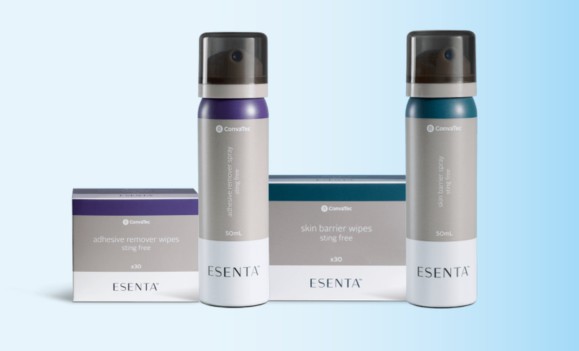 Esenta Ostomy Skin Care - Adhesive Remover and Skin Barrier Wipes