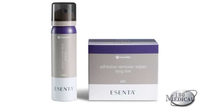 convatec esenta sting free adhesive remover spray and wipes