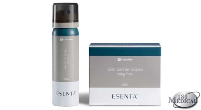 convatec esenta sting free skin barrier spray and wipes