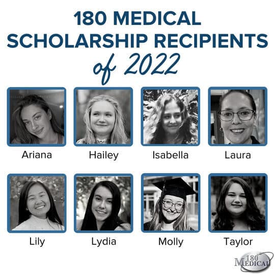 2022 180 Medical Scholarship Recipients