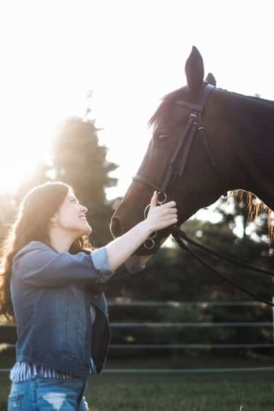 claire with horse