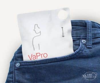 70144 Hollister VaPro Pocket 14fr Catheter discreet pocket size