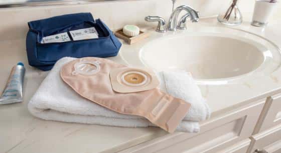 Ostomy Care and Application in Bathroom