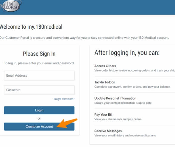 my.180Medical.com Sign In
