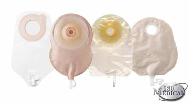 example of different types of urostomy bags