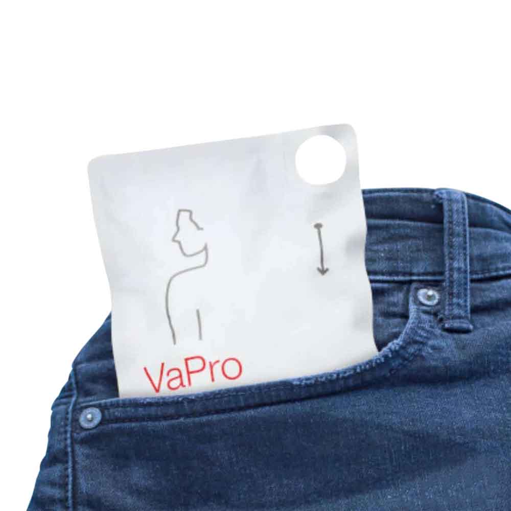 70144 Hollister VaPro Pocket 14fr Catheter discreet pocket size