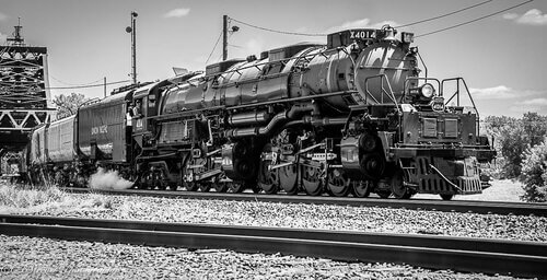 Clint's photography of the Union Pacific Big Boy in Iowa