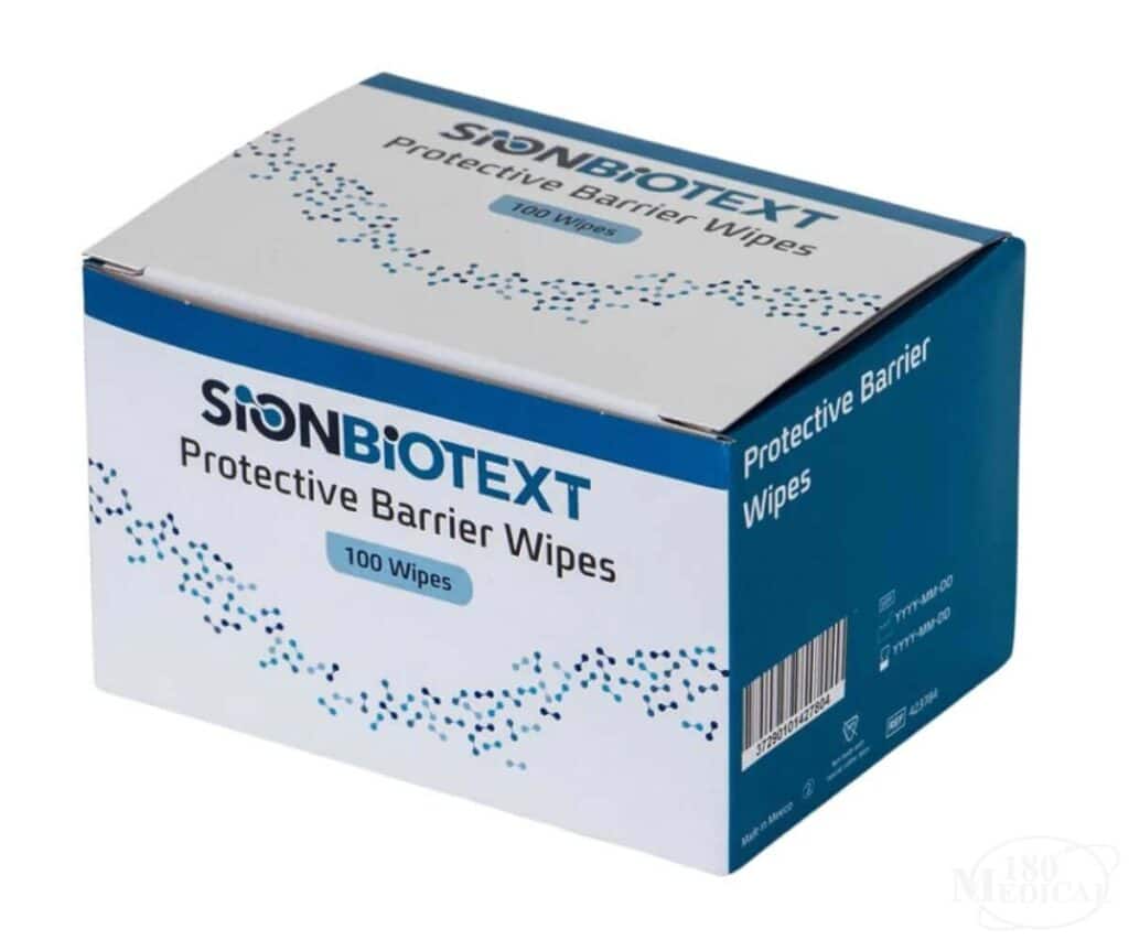 Sion Biotext Protective Barrier Wipes 180 Medical