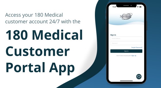 manage your 180 Medical customer account with the app