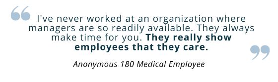 180 medical employee review quote 3