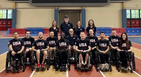USA Low Point Wheelchair Rugby Team with Steve Kearley