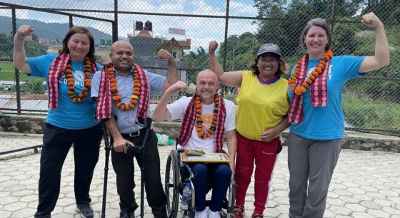 steve with dr raju dhakal and tirr hermann memorial delegates