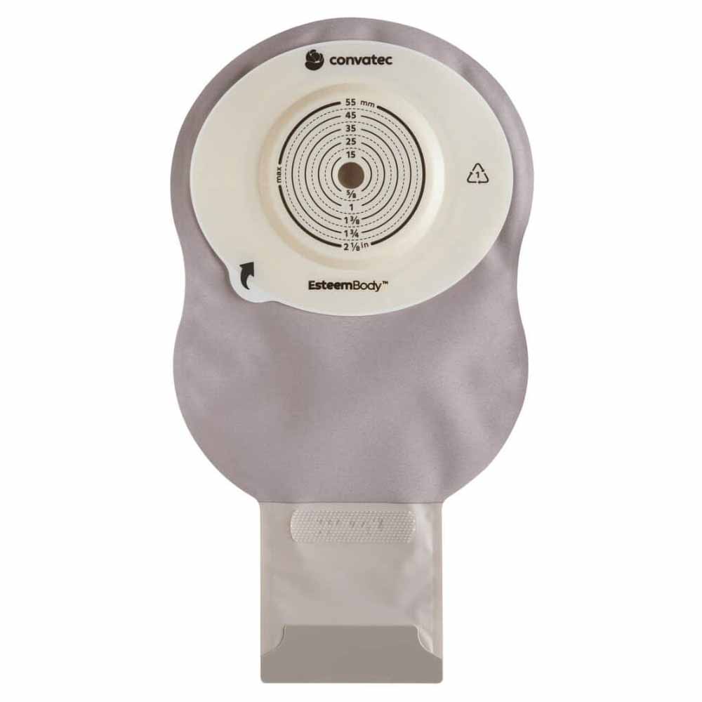 Esteem Body Drainable One Piece Pouch with Window