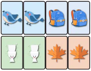 Preview of the printable 180 Medical Kids Club Matching Card Game