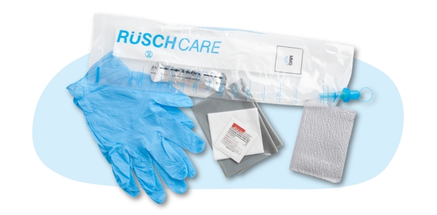 example of closed system catheter kit with insertion supplies
