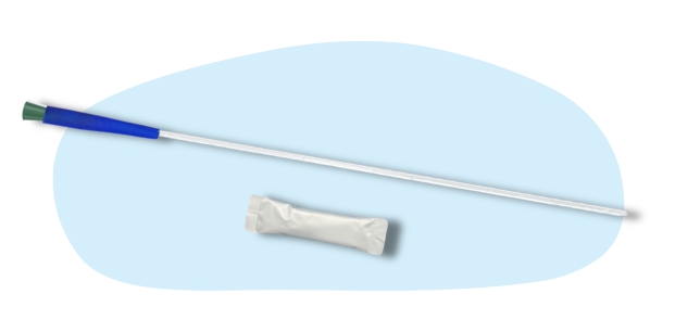 example of hydrophilic catheter with separate water packet - trucath oasis